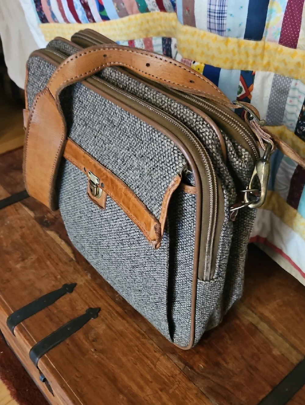Tweed Carry On Luggage, Hartmann Tweed Bag, Travel Bag, Luggage, Vintage Luggage